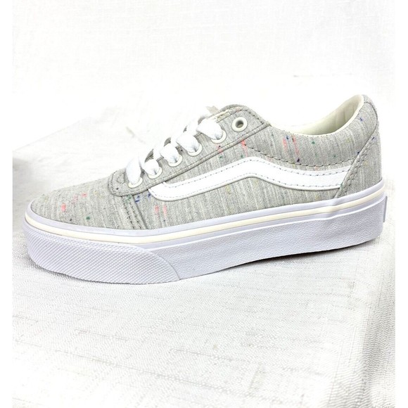Vans Ward Speckle Gray Skate Shoes Girls Size 11 Lace up Brand New in Box - Picture 10 of 13